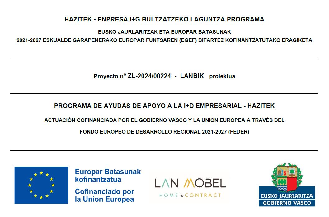 Apoyo del Gobierno Vasco y de la Unión Europea